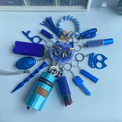 Bracelet Finger Tiger Window Breaker Keychain Set