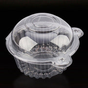 SINGLE CUPCAKE BOXES CLEAR MUFFIN HOLDER CASES DOMES CUPS PODS CONTAINERS