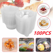 SINGLE CUPCAKE BOXES CLEAR MUFFIN HOLDER CASES DOMES CUPS PODS CONTAINERS