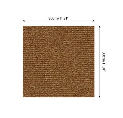 Self Adhesive 12 Carpet Tiles Peel And Stick Floor Plank Mat Non-Slip