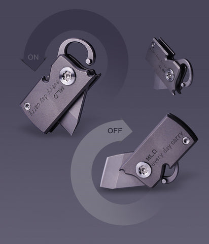 Mini keychain folding knife