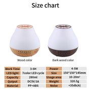 Usb Mute Ultrasonic Essential Oil Colorful Light Aroma Diffuser